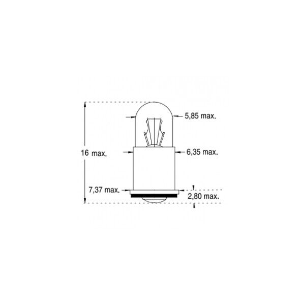 Lampe à Filament Orbitec 40 mA – 28 V – Diamètre 6 mm - Orbitec - 016100