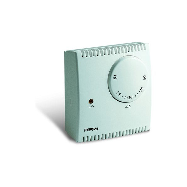 Thermostat à membrane avec voyant Perry Electric blanc - Perry Electric - 1TGTEG131