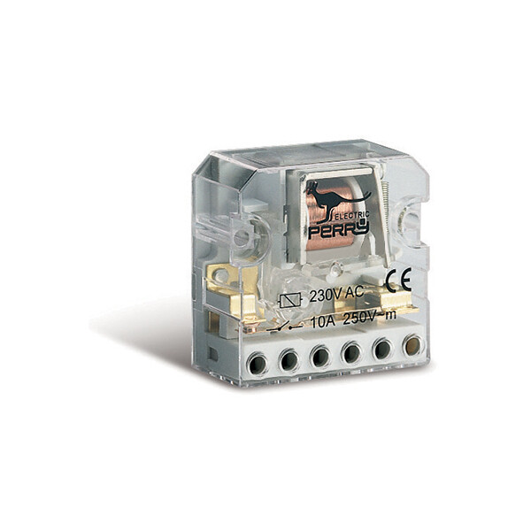 Télérupteur électromécanique Perry Electric à encastrer 12VCA 10A 2 contacts - Perry Electric - 1RI0112AC/I