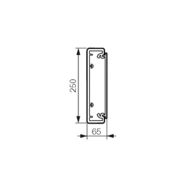 Planet Wattohm - Goulotte 250 x 65 (livrée avec pieds compensateurs) Fond + couvercle, 1 compartiment, longueur ajustable 2,45 m /2,60 m - Planet Wattohm - 16700