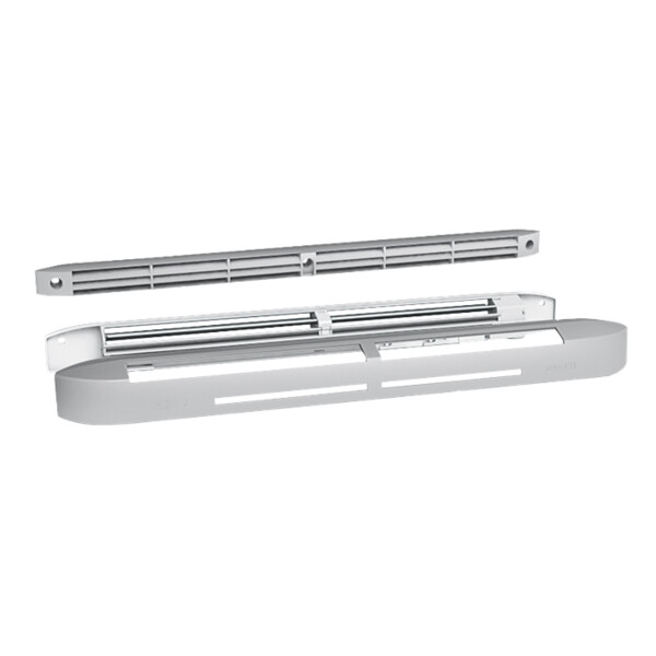 Entrée d'air hygroréglable, 7/40 m3/h, gris réservation 354 x 12 mm (EC HY GRIS RAL 7035) - S&P France - 850287
