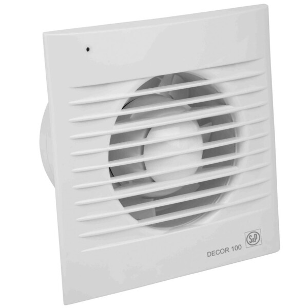 Extracteur d'air avec clapet anti-retour S&P Unelvent DECOR 100 CZ extra-plat 95 m³/h 230V 13W - S&P France - 400851