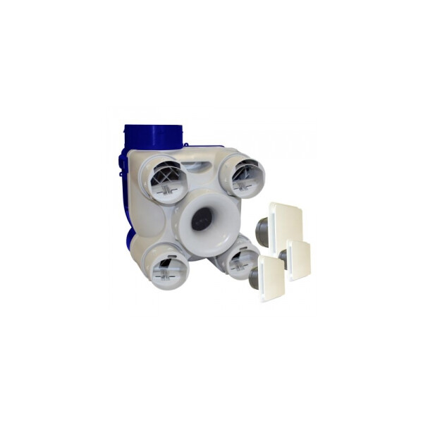 Kit VMC standard, pour l'habitat pavillonnaire du T1 au T7 jusqu'à 4 sanitaires. (DECO K) - S&P France - 603141