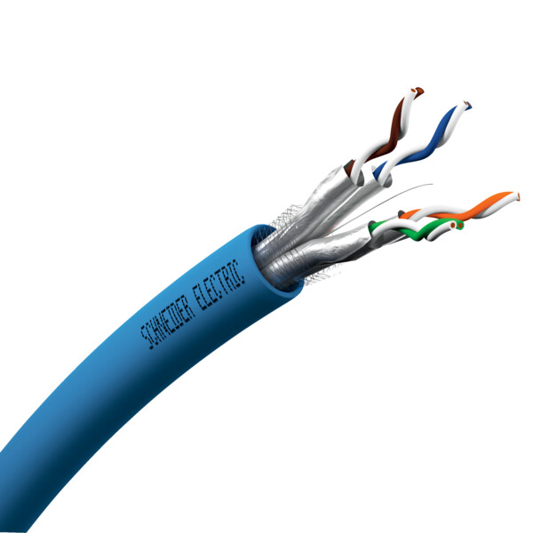 Actassi - câble cl-mnc - cat7a s/ftp d - 4paires - bleu - au mètre linéaire - Schneider Electric - VDICD658218