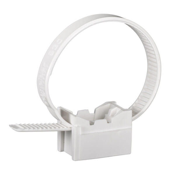 Collier Blanc Polaire pour Tube Diamètre 16 à 32 mm Mureva FIX Instacable Schneider - Schneider Electric - IMT47939