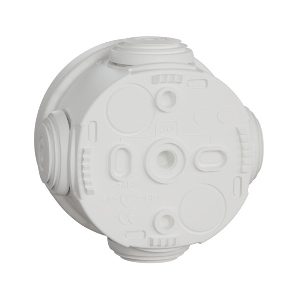 Mureva box - boite de dérivation avec embouts - Ø60 - ip55 - blanc polaire - Schneider Electric - IMT05021