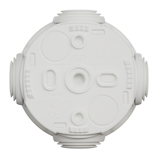 Mureva box - boite de dérivation avec embouts - Ø60 - ip55 - blanc polaire - Schneider Electric - IMT05021