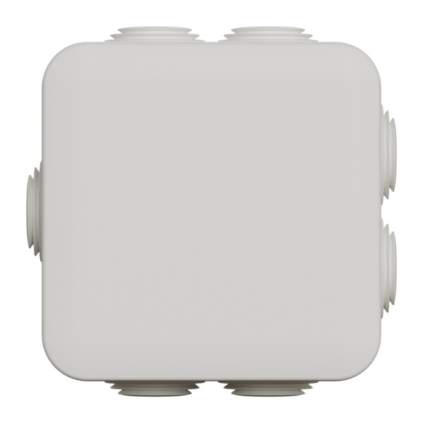 Mureva box - boite de dérivation avec embouts - 80x80x45 - ip55 - blanc polaire - Schneider Electric - IMT05024