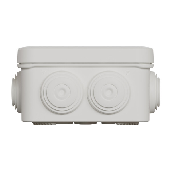 Mureva box - boite de dérivation avec embouts - 80x80x45 - ip55 - blanc polaire - Schneider Electric - IMT05024