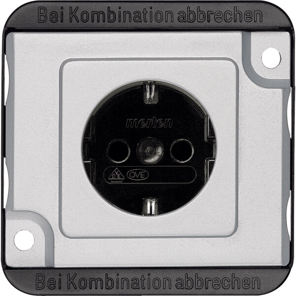 Anti-vandalisme, prise de courant 2p+t schuko, connexion rapide - Schneider Electric - MTN2300-7060