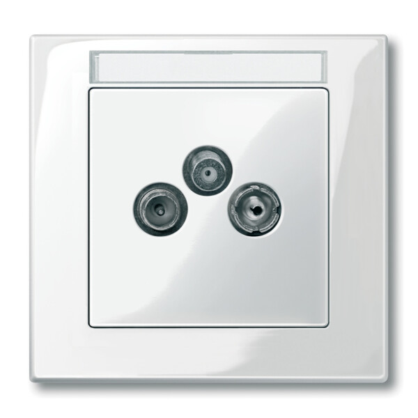M-Plan Blanc, enjoliveur prise télévision TV+FM - Schneider Electric - MTN296719