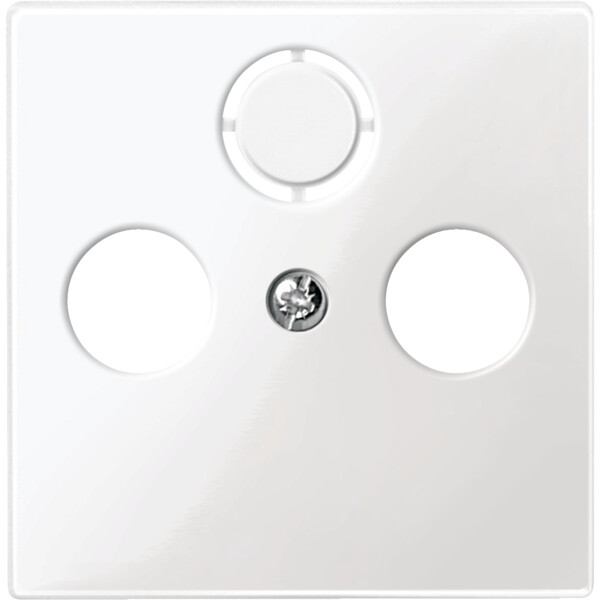 M-Plan Blanc, enjoliveur prise télévision TV+FM - Schneider Electric - MTN296719