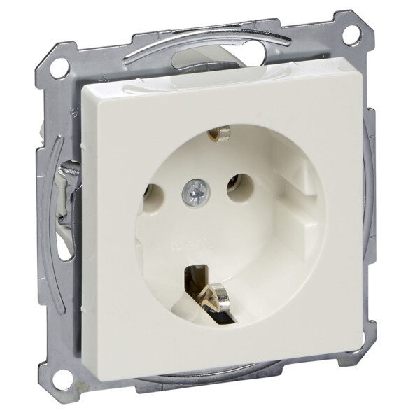 PRISE COURANT 2 P TERRE S HUKO MP BLANC - Schneider Electric - MTN2301-0319