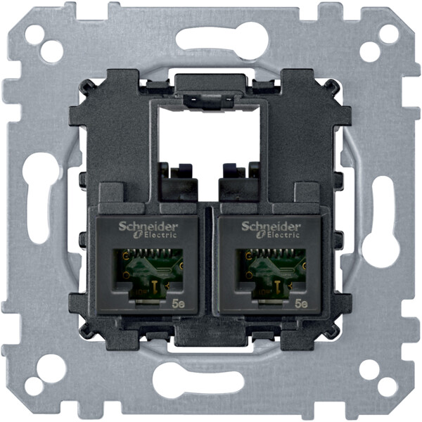 System M, mecanisme RJ45 Double cat6 UTP - Schneider Electric - MTN4576-0002