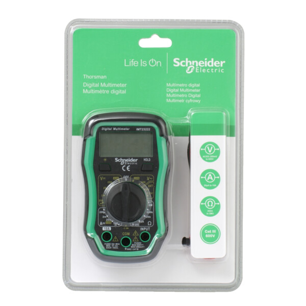 Multimètre numérique Schneider cat III 600v - Schneider Electric - IMT23222
