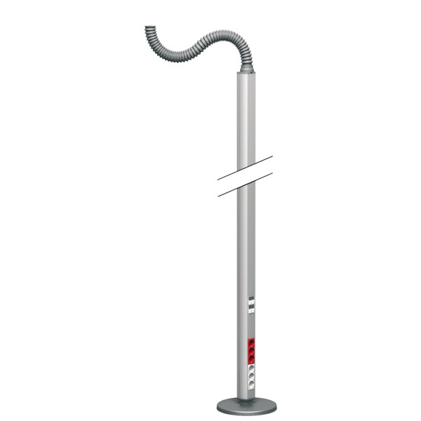 Schneider Electric Optiline 45, Colonne Mobile Aluminium 1 Face 2,45 M - Schneider Electric - ISM20112
