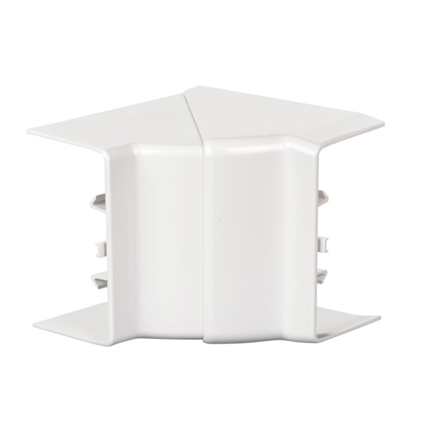OptiLine 45 goulotte pvc blanc polaire 95 x 55 mm - angle intérieur - Schneider Electric - ISM10201P
