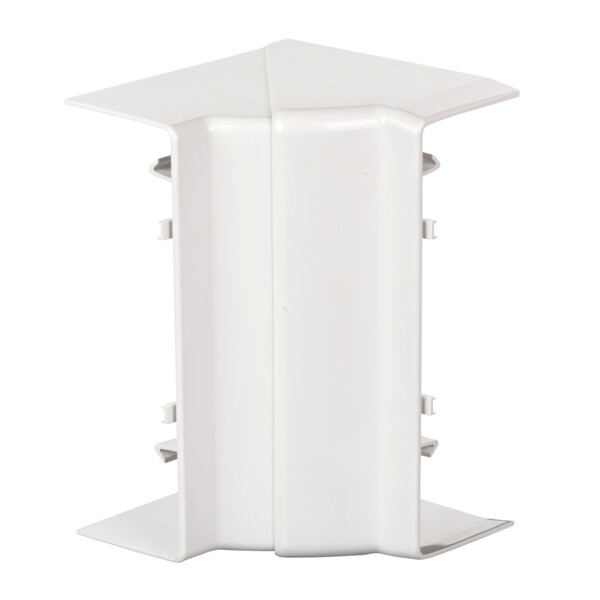 OptiLine 45 goulotte pvc blanc polaire 165 x 55 mm - angle intérieur - Schneider Electric - ISM10401P