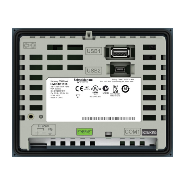 3.5 COLOR TOUCH PANEL QVG - Schneider Electric - HMIGTO1310