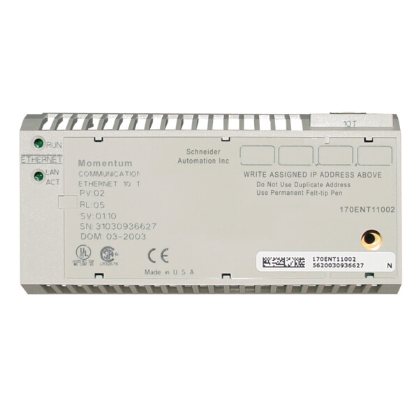 Schneider Electric Momentum Ethernet Comm Adapter - Schneider Electric - 170ENT11002
