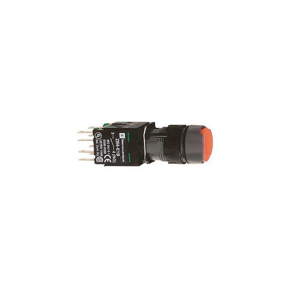 boutonpoussoir rouge diam 16 à impulsion affleurant 1O plus 1F - Schneider Electric - XB6AA45B