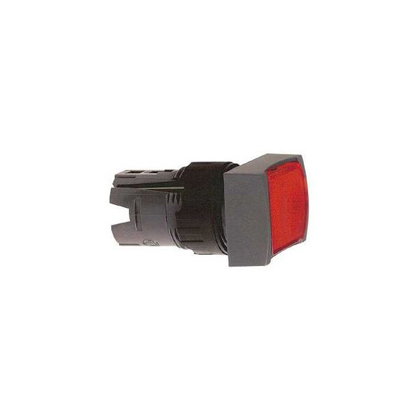 tête rectangulaire pour bouton poussoir lumineux diam 16 rouge - Schneider Electric - ZB6DW4