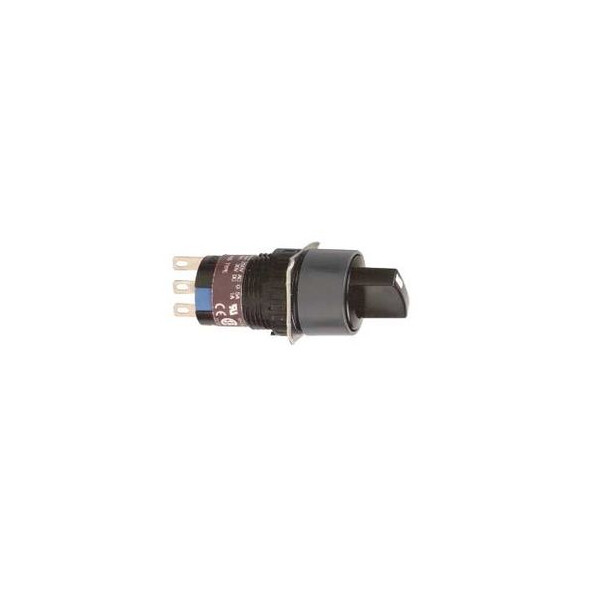 bouton tournant noir diam 16 à manette dépassant 2 positions 2OF - Schneider Electric - XB6EAD222P