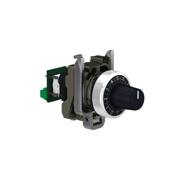 Potentiomètre Complet Diamètre 22 mm 4,7 k? Harmony XB4 Schneider – Raccordement sur Bornier - Schneider Electric - XB4BD912R4K7
