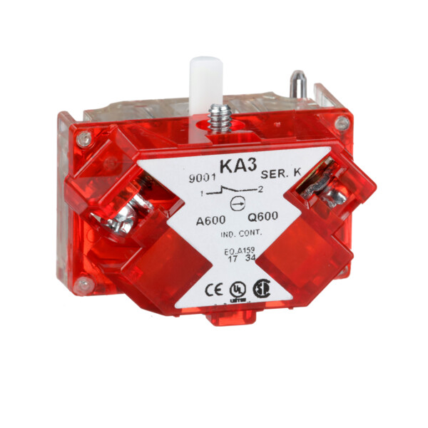 Schneider Electric Bloc Contact pour Bouton 9001K Diam 30 1 O Bornes Protégées - Schneider Electric - 9001KA3