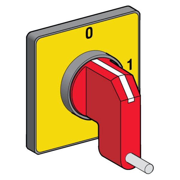 Schneider Electric Tête de Manoeuvre 45 X 45 Mm Jaune Crosse Rouge Cadenassable Oi - Schneider Electric - KCG3Y
