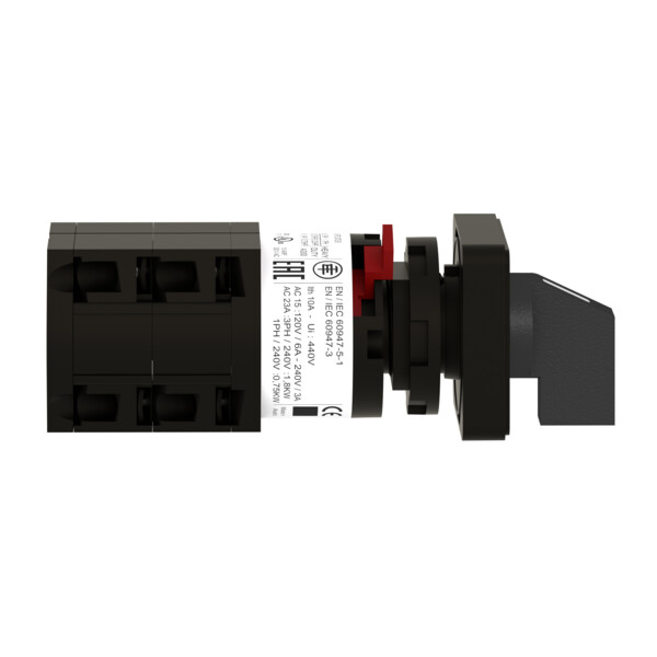 Schneider Electric Sélecteur à Gradins à Came 1 Pôle 45° 10 A Fixation Diam16 ou 22 Mm - Schneider Electric - K10C003QCH