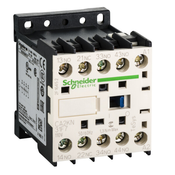 Schneider Electric Contacteur Ca2K 3 F Plus 1 O Instantané 10 A 110 V Ca - Schneider Electric - CA2KN31F7