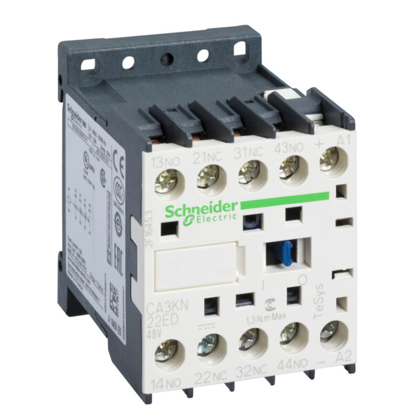 Schneider Electric Contacteur Ca3K 2 F Plus 2 O Instantané 10 A 48 V Cc - Schneider Electric - CA3KN22ED