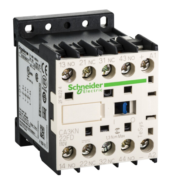 Schneider Electric Contacteur Ca3K 2 F Plus 2 O Instantané 10 A 110 V Cc - Schneider Electric - CA3KN22FD