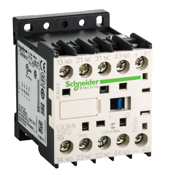 Schneider Electric Contacteur Ca3K 2 F Plus 2 O Instantané 10 A 110 V Cc - Schneider Electric - CA3KN22FD