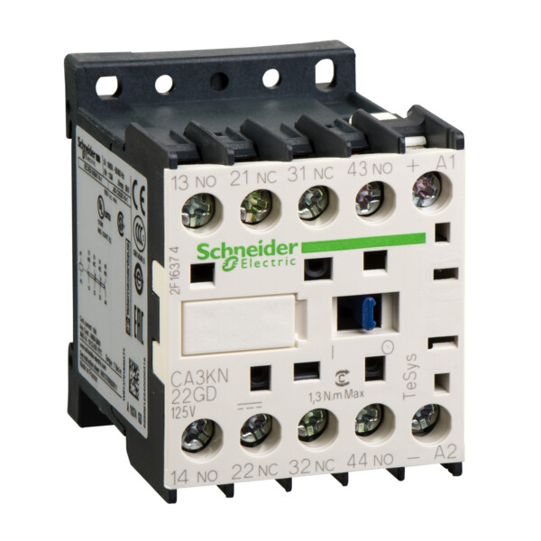 Schneider Electric Contacteur Ca3K 2 F Plus 2 O Instantané 10 A 125 V Cc - Schneider Electric - CA3KN22GD