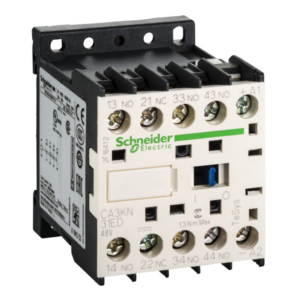 Schneider Electric Contacteur Ca3K 3 F Plus 1 O Instantané 10 A 48 V Cc - Schneider Electric - CA3KN31ED