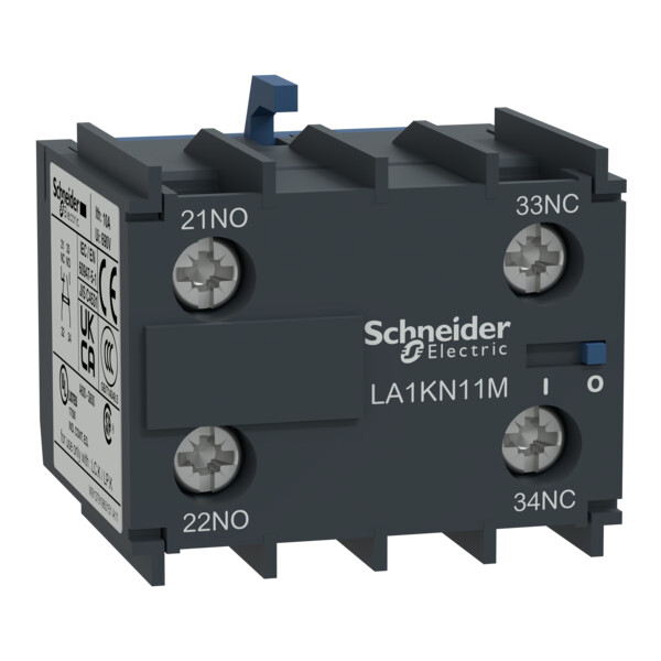 Schneider Electric Bloc de contacts auxiliaires Tesys 1 No Plus 1 Nc Bornes à Visétriers - Schneider Electric - LA1KN11M
