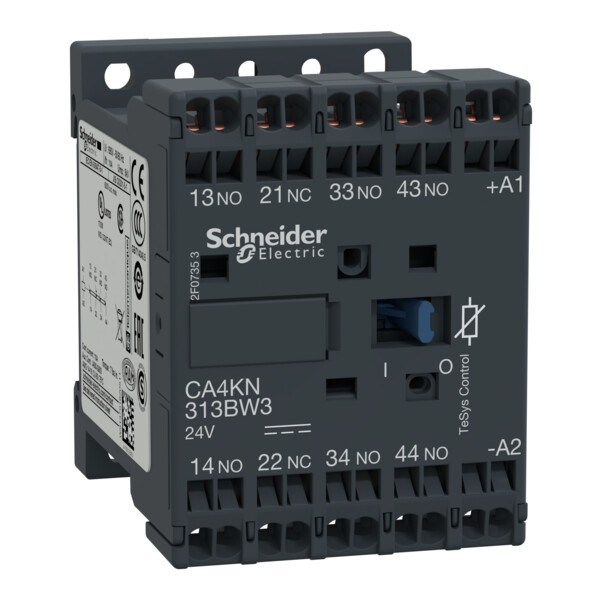 Schneider Electric Contacteur Ca4K 3 F Plus 1 O Instantané 10 A 24 V Cc - Schneider Electric - CA4KN313BW3