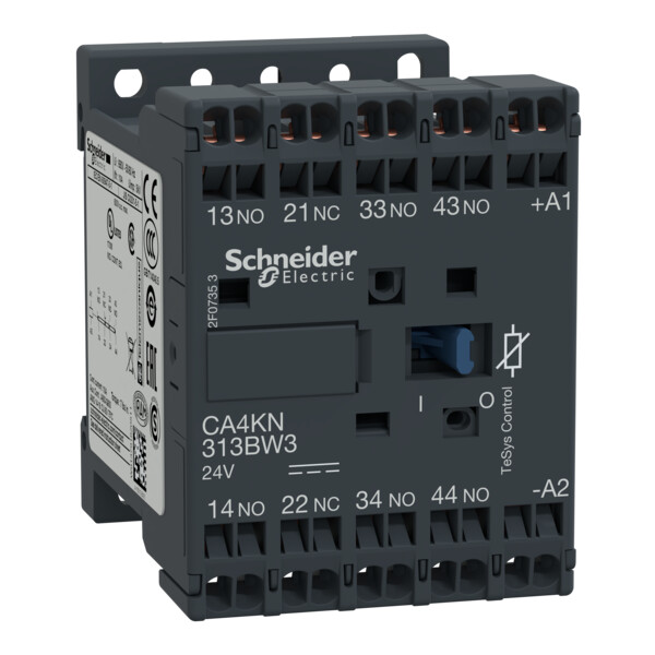 Schneider Electric Contacteur Ca4K 3 F Plus 1 O Instantané 10 A 24 V Cc - Schneider Electric - CA4KN313BW3