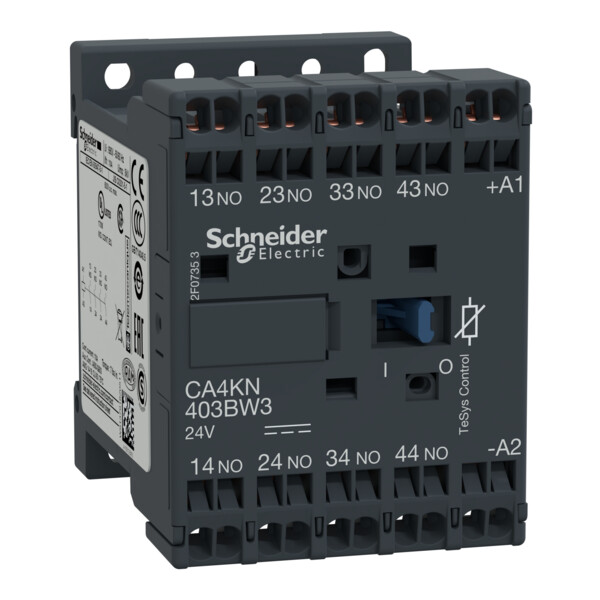 Schneider Electric Contacteur Ca4K 4 F Plus 0 O Instantané 10 A 24 V Cc - Schneider Electric - CA4KN403BW3