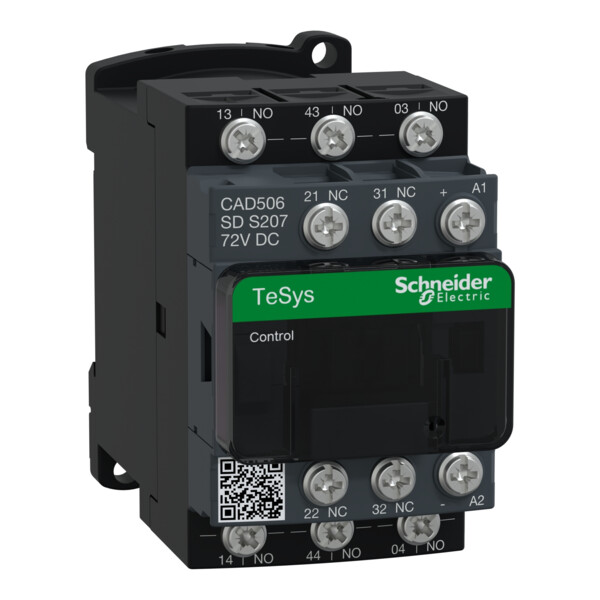 CONTACTEUR CONT.AUX.72V CC C.FERM. - Schneider Electric - CAD506SDS207