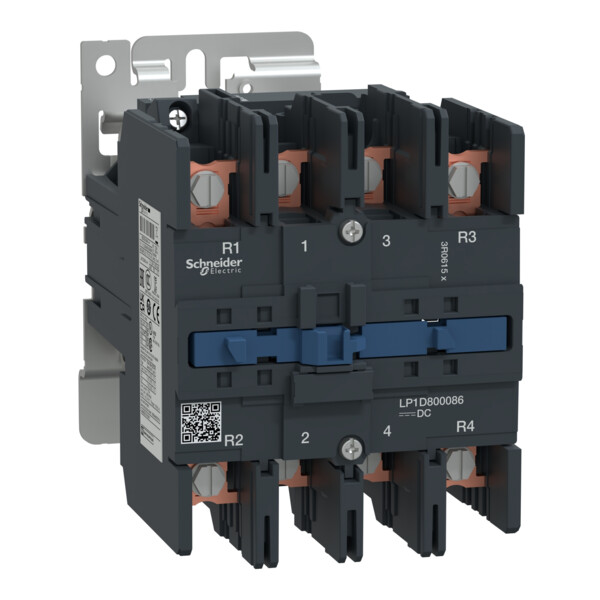 Contacteur Tesys Lp1d 4p (2f Plus 2o) Ac1 440v 125 A Bobine 72 V Cc - Schneider Electric - LP1D800086SW