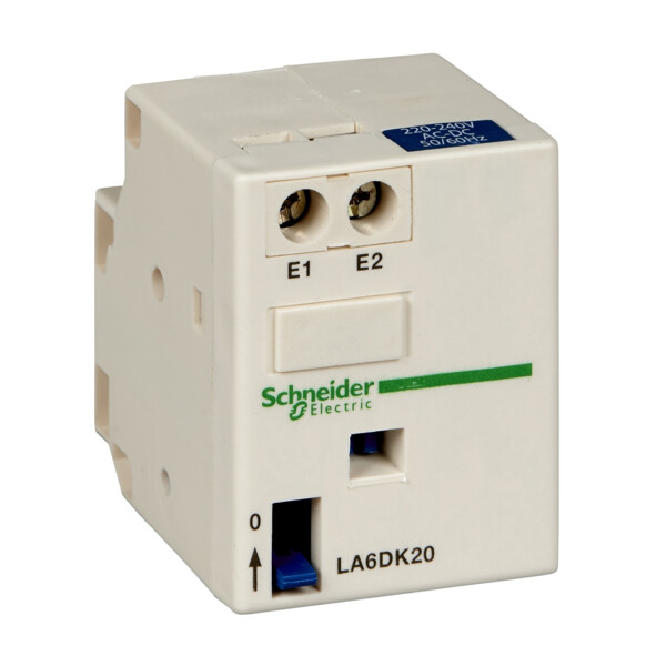 bloc d accrochage mécanique TeSys 220 à 240 V CC et CA 50 à 60 Hz - Schneider Electric - LA6DK20M