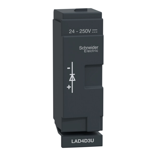 Schneider Electric Antiparasite Diode 24-250V Dc pour D40A A D65A - Schneider Electric - LAD4D3U