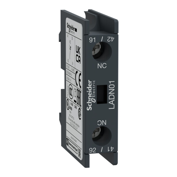 Schneider Electric Bloc de contacts auxiliaires Tesys 0 F Plus 1 O Bornes à Visétriers - Schneider Electric - LADN01