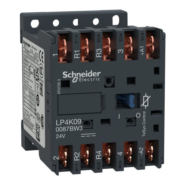 Schneider Electric Contacteur Tesys Lp4K 4P (2F Plus 2O) Ac1 440V 20 A Bobine 24 V Cc - Schneider Electric - LP4K090087BW3