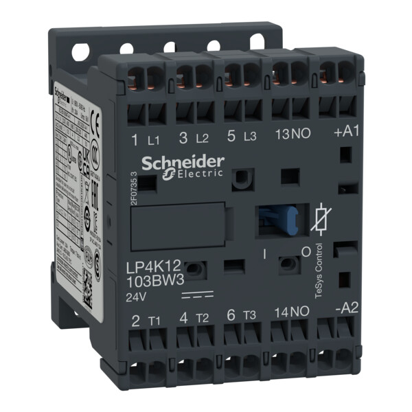 Schneider Electric Contacteur Tesys Lp4K 3P Ac3 440V 12 A Bobine 24 Vcc - Schneider Electric - LP4K12103BW3