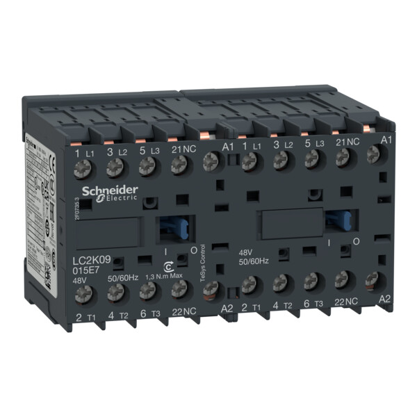 Schneider Electric Contacteur Inverseur Tesys Lc2K 3P Ac3 440V 9 A Bobine 110 V Ca - Schneider Electric - LC2K09015F7