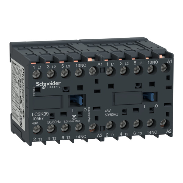 Schneider Electric Contacteur Inverseur Tesys Lc2K 3P Ac3 440V 9 A Bobine 48 V Ca - Schneider Electric - LC2K09105E7